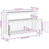 Avlastningsbord för trädgård massivt akaciaträ vidaXL 110 x 35 x 75 cm – miniatyr 11