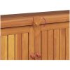 Avlastningsbord för trädgård massivt akaciaträ vidaXL 110 x 35 x 75 cm – miniatyr 9