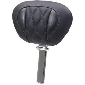 BACKREST SUPER TOUR DLX DIAM GUN METAL GRAY THREAD