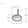 Backspegel Ferrara Svart SHINYO – miniatyr 3