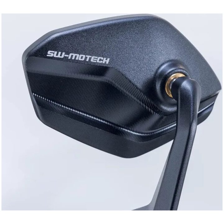Backspegel För Styrets Ändar Anodiserad Svart SW-MOTECH – bild 4