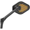 Backspegel Justerbar Kort Skaft Svart/Guld DRAG SPECIALTIES – miniatyr 1