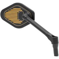 Backspegel Justerbar Kort Skaft Svart/Guld DRAG SPECIALTIES