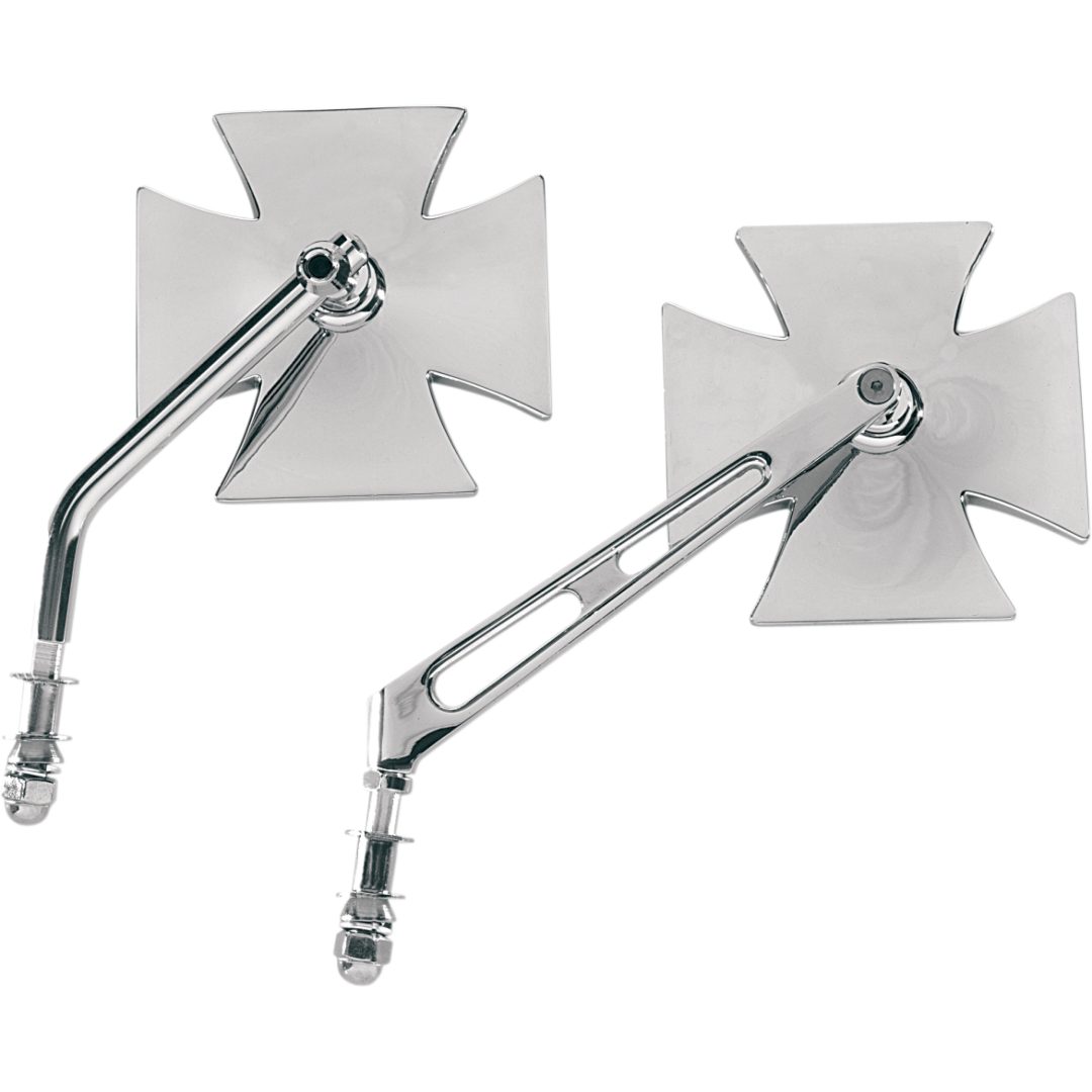 Backspegel Maltese Kors Krom DRAG SPECIALTIES Rund Arm - 1 st i paketet – bild 4