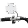 Backspegel Maltese Kors Krom DRAG SPECIALTIES Rund Arm - 1 st i paketet – miniatyr 3
