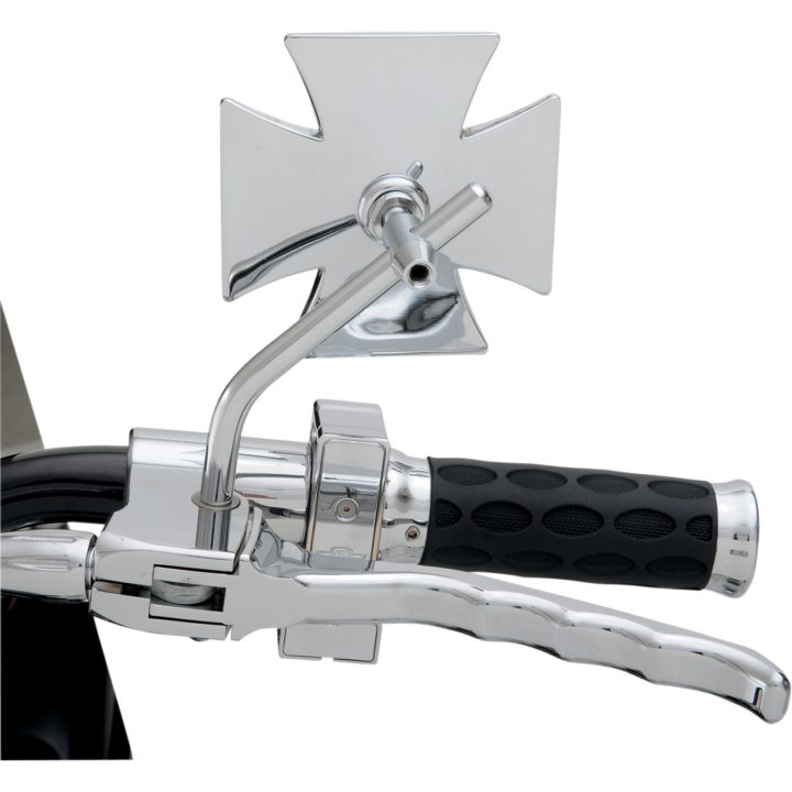 Backspegel Maltese Kors Krom DRAG SPECIALTIES Rund Arm - 1 st i paketet – bild 2
