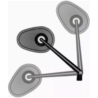 Backspegel Mo-View Flip Svart MOTOGADGET
