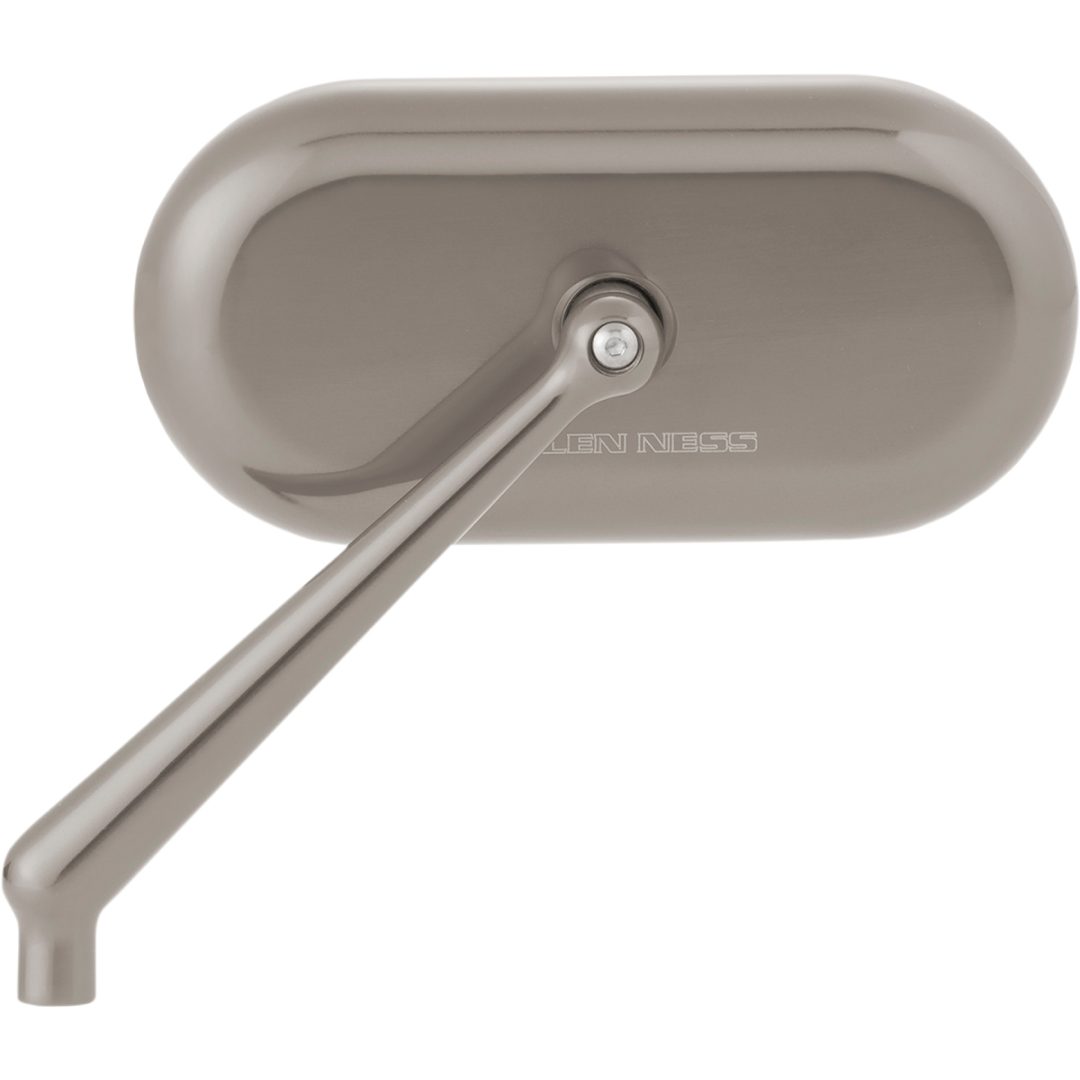 Backspegel Oval Anodiserad/Grå/Titanium Aluminium ARLEN NESS Spegel