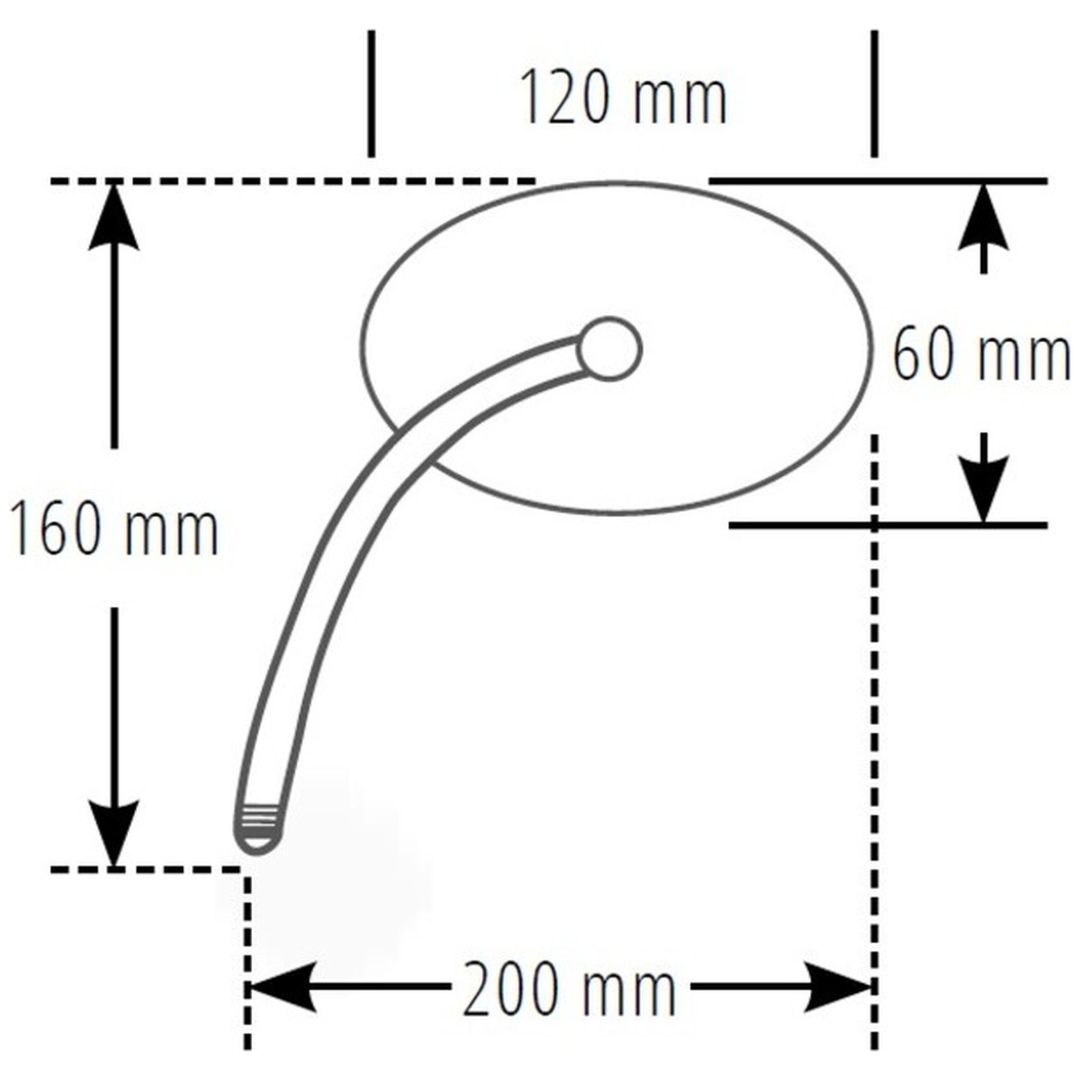 Backspegel Smart Agila Oval Krom HIGHSIDER – bild 4