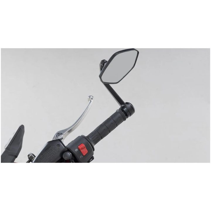 Backspegel Styre Ände Anodiserad Svart SW-MOTECH – bild 5