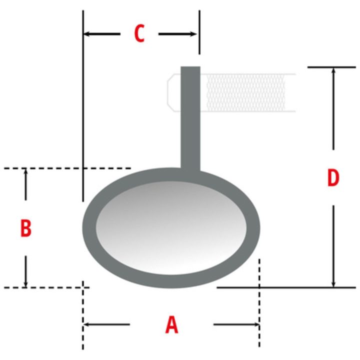 Backspegel Styreände Krom HIGHSIDER – bild 2