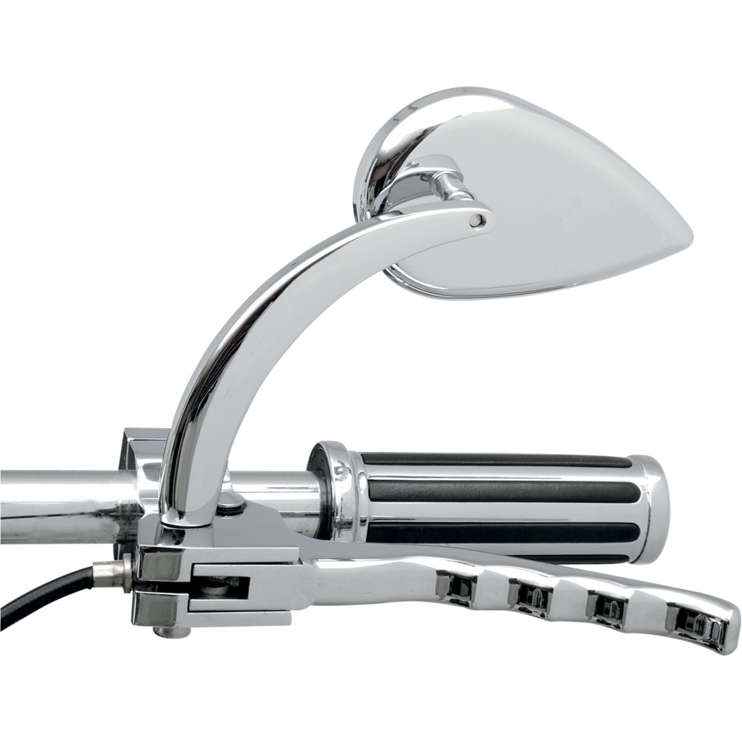 Backspegel Tear-Drop Krom DRAG SPECIALTIES Lång Arm - 1 st i paketet – bild 2