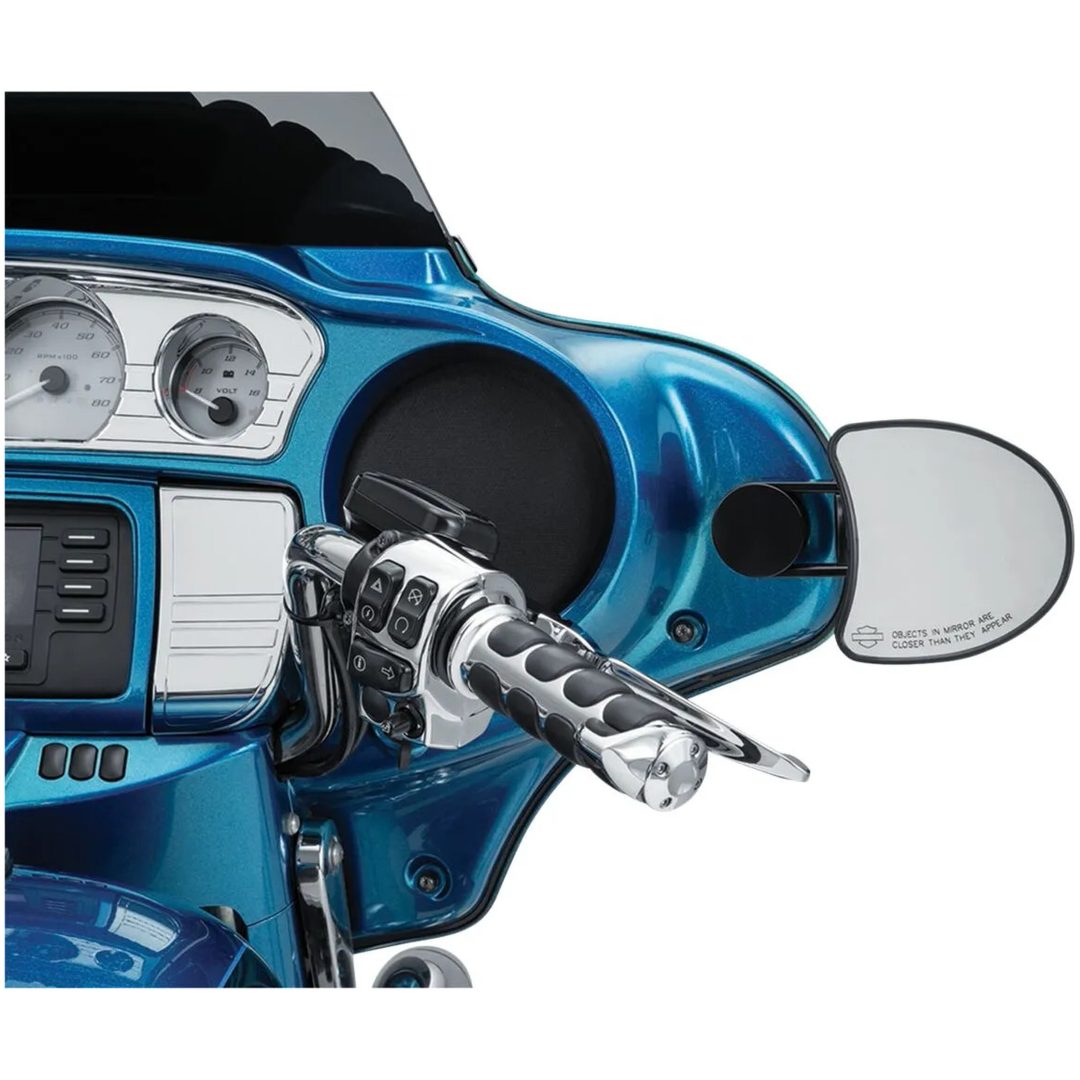 Backspegelfäste Justerbart Drop Svart Anodiserad Billet Aluminium KURYAKYN Fäste – bild 7