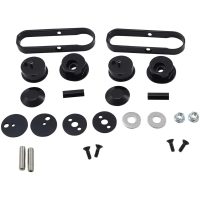Backspegelfäste Justerbart Drop Svart Anodiserad Billet Aluminium KURYAKYN