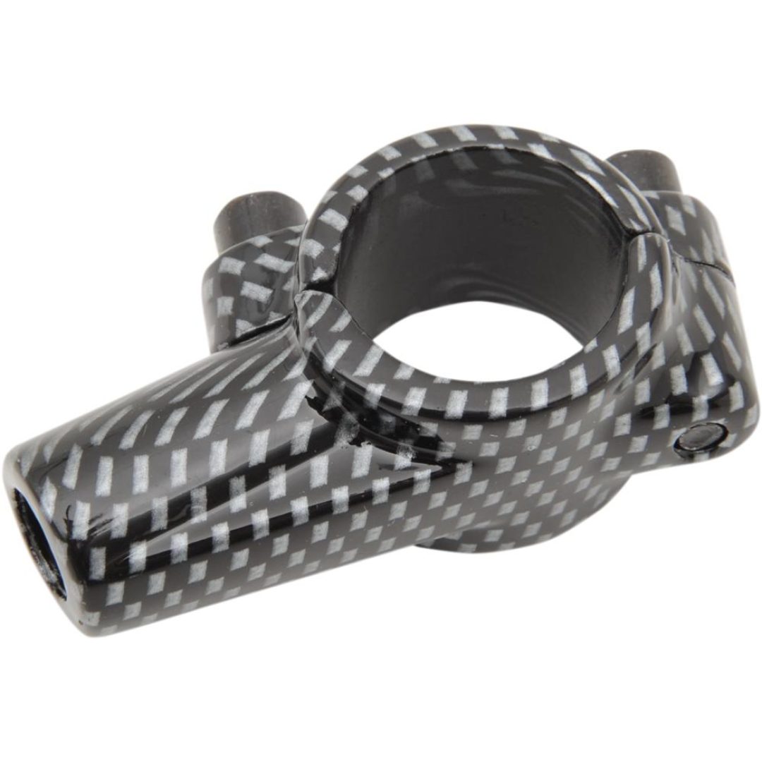 Backspegelfäste Styre Kolfiber/Svart Aluminium EMGO Fäste
