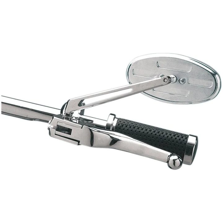 Backspeglar Stealth II Blue Sapphire Drag Specialties 15cm Chrome/Styck – bild 7