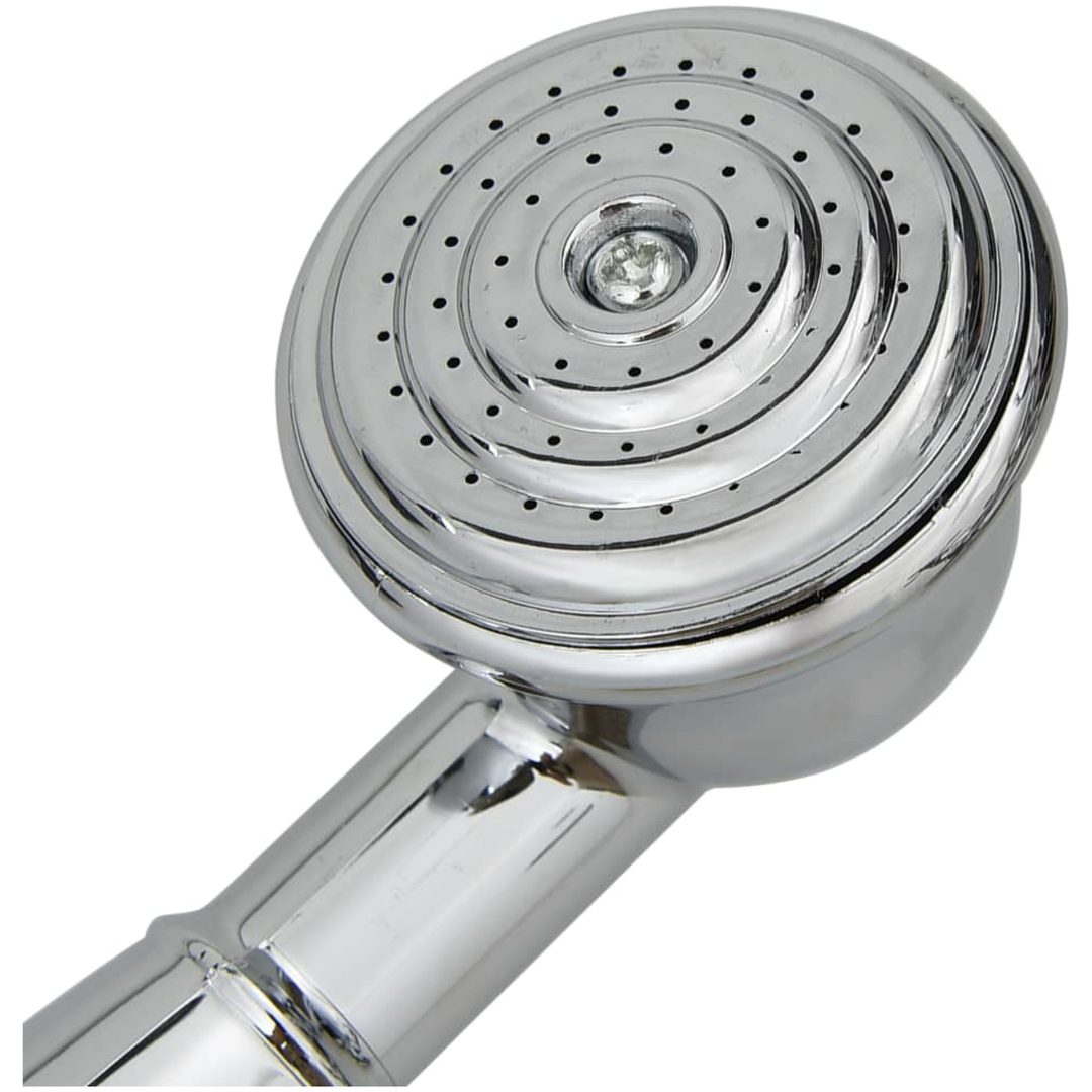 Badkarsblandare med 2 grepp + duschomkastare krom retro vidaXL – bild 6