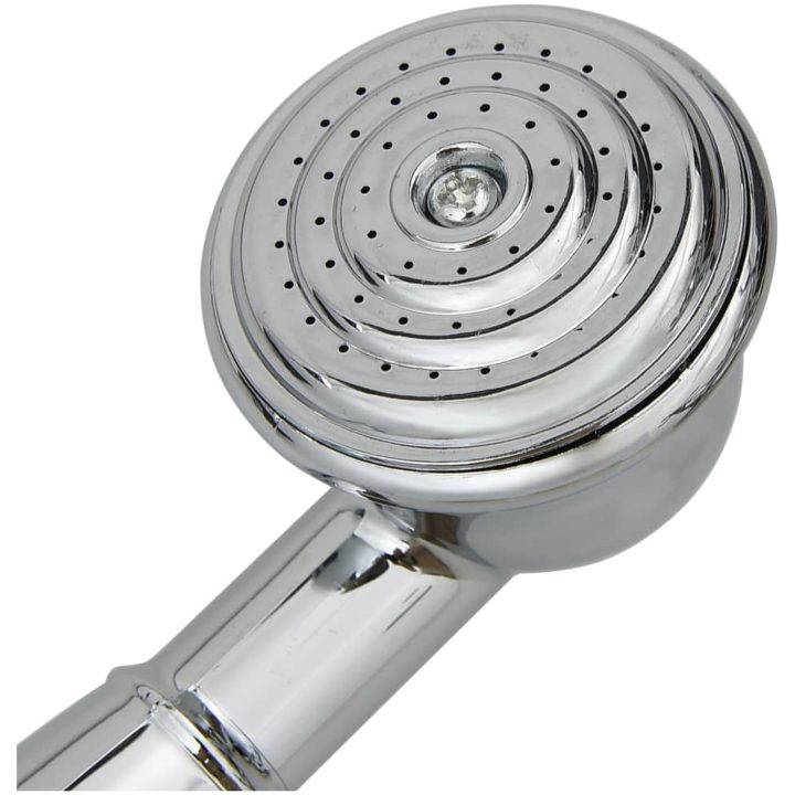 Badkarsblandare med 2 grepp + duschomkastare krom retro vidaXL – bild 6
