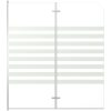 Badkarsvägg 120x140 cm härdat glas randig vidaXL – miniatyr 2