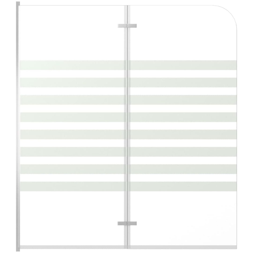 Badkarsvägg 120x140 cm härdat glas randig vidaXL – bild 2