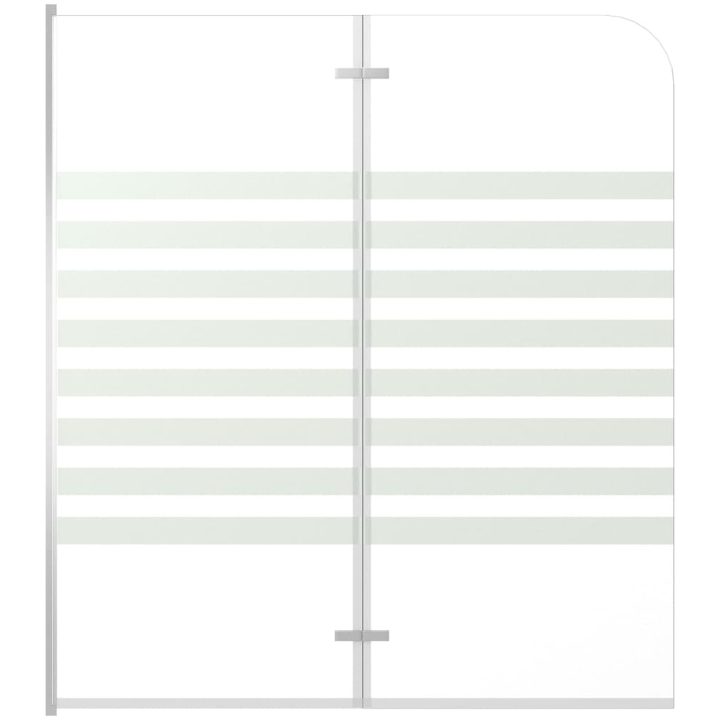 Badkarsvägg 120x140 cm härdat glas randig vidaXL – bild 2