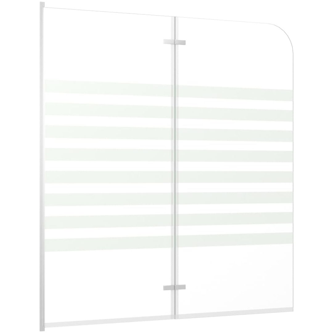 Badkarsvägg 120x140 cm härdat glas randig vidaXL – bild 3