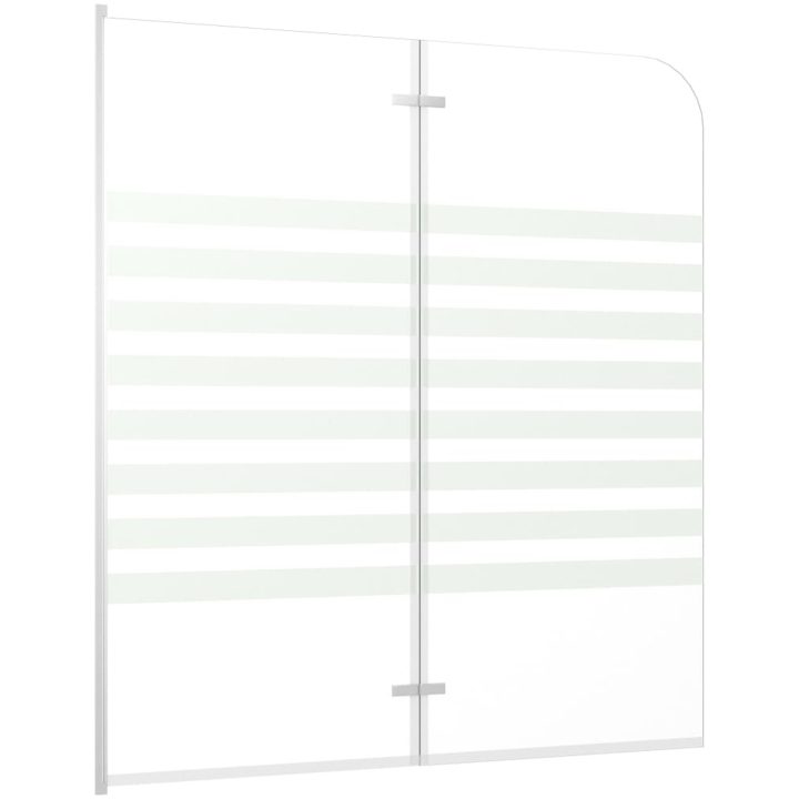 Badkarsvägg 120x140 cm härdat glas randig vidaXL – bild 3