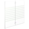 Badkarsvägg 120x140 cm härdat glas randig vidaXL – miniatyr 4