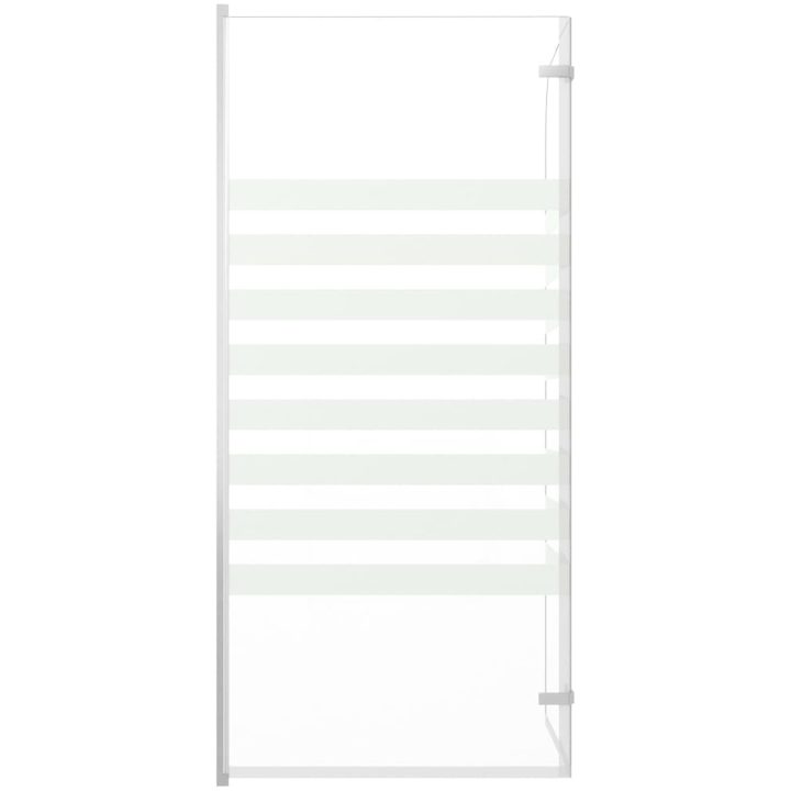 Badkarsvägg 120x140 cm härdat glas randig vidaXL – bild 5
