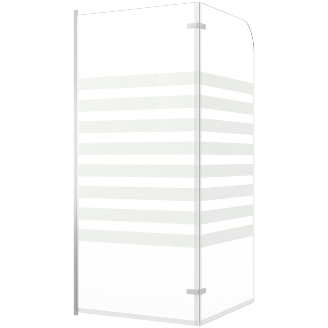 Badkarsvägg 120x140 cm härdat glas randig vidaXL – bild 6