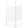 Badkarsvägg 120x140 cm härdat glas randig vidaXL – miniatyr 7