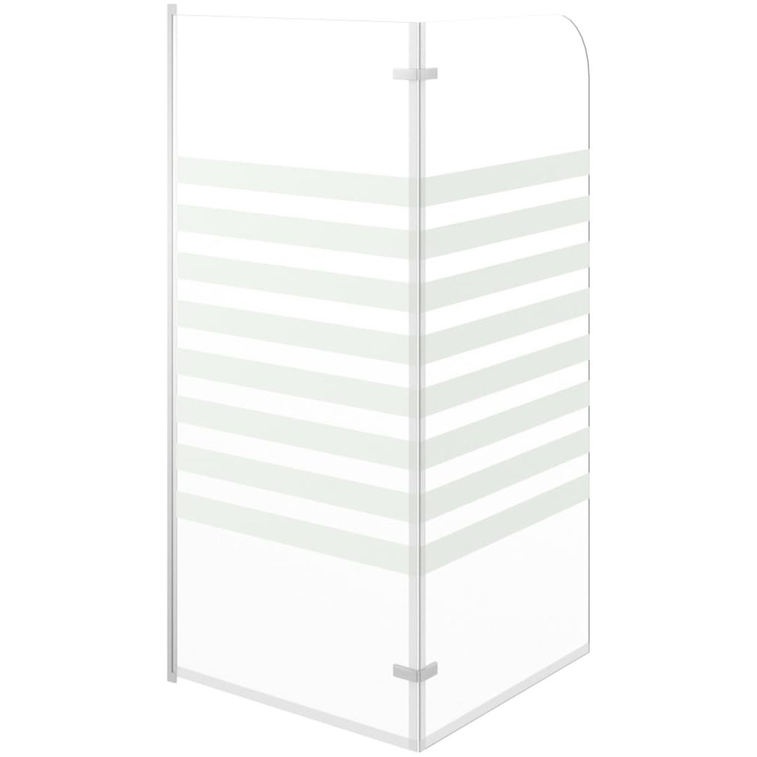 Badkarsvägg 120x140 cm härdat glas randig vidaXL – bild 7