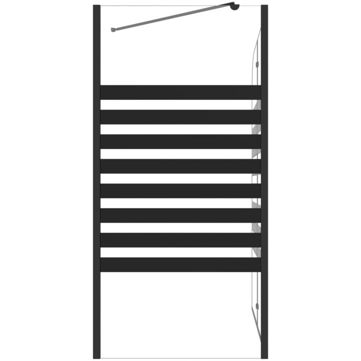 Badkarsvägg 120x68x130 cm härdat glas ränder vidaXL – bild 6