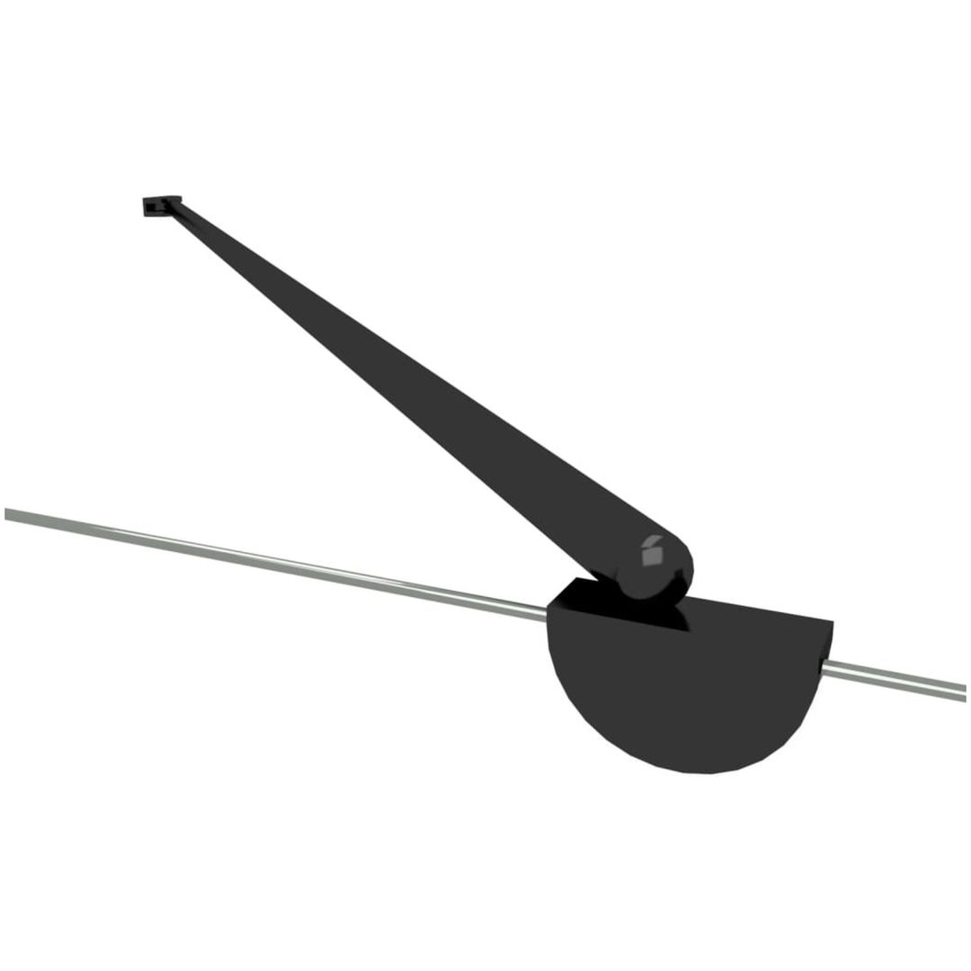 Badkarsvägg 120x68x130 cm härdat glas ränder vidaXL – bild 8