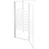 Badkarsvägg 120x68x130 cm härdat glas randig vidaXL – miniatyr 9