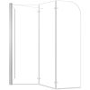 Badkarsvägg 120x69x130 cm härdat glas transparent vidaXL – miniatyr 7