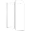 Badkarsvägg 120x69x130 cm härdat glas transparent vidaXL – miniatyr 8