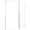 Badkarsvägg 120x69x130 cm härdat glas transparent vidaXL – miniatyr 10