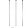 Badkarsvägg 2 st härdat glas transparent vidaXL 104 x 130 cm – miniatyr 11