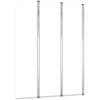 Badkarsvägg 2 st härdat glas transparent vidaXL 104 x 130 cm – miniatyr 6
