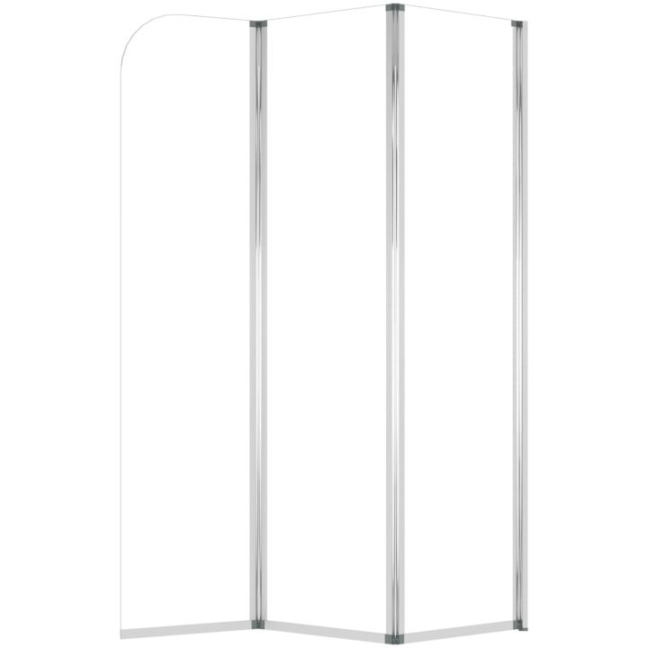 Badkarsvägg 2 st härdat glas transparent vidaXL 104 x 130 cm – bild 8