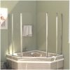 Badkarsvägg 2 st härdat glas transparent vidaXL 104 x 130 cm – miniatyr 1