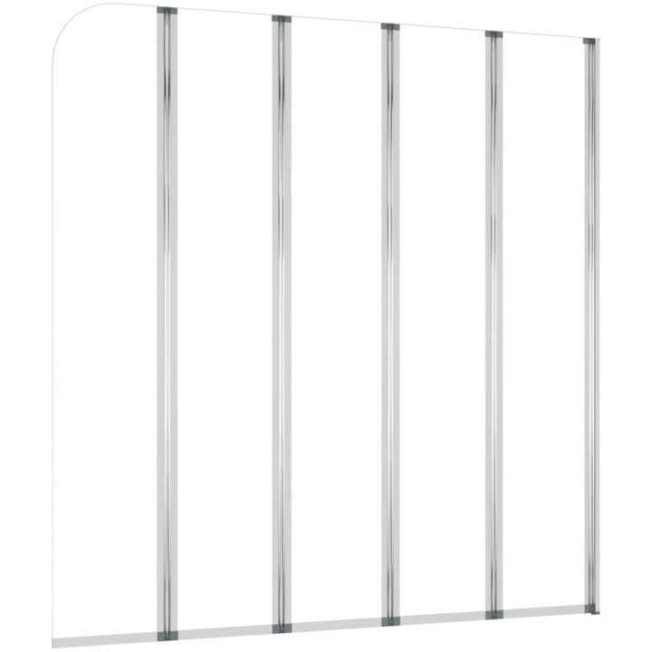 Badkarsvägg härdat glas transparent vidaXL 120 x 140 cm – bild 2
