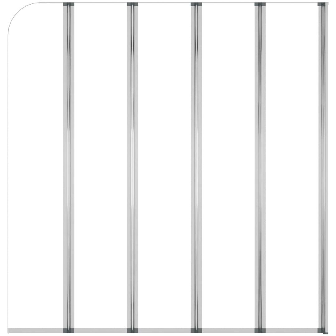 Badkarsvägg härdat glas transparent vidaXL 120 x 140 cm – bild 3