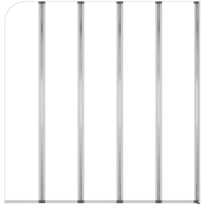 Badkarsvägg härdat glas transparent vidaXL 120 x 140 cm – bild 3