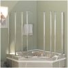 Badkarsvägg härdat glas transparent vidaXL 120 x 140 cm – miniatyr 4