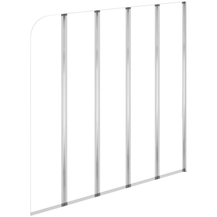 Badkarsvägg härdat glas transparent vidaXL 120 x 140 cm – bild 6