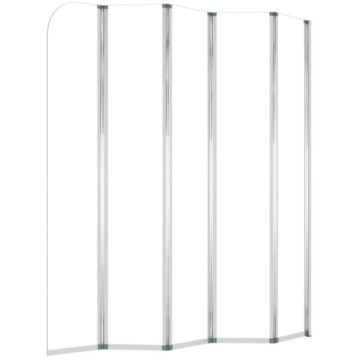 Badkarsvägg härdat glas transparent vidaXL 120 x 140 cm – bild 8