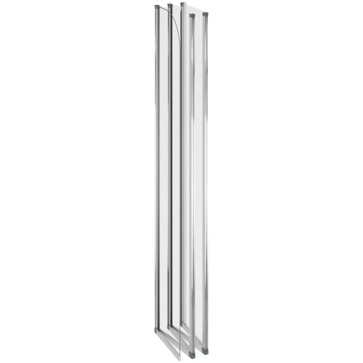 Badkarsvägg härdat glas transparent vidaXL 120 x 140 cm – bild 9