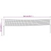 Badmintonnät gul och svart 600x155 cm polyeten vidaXL – miniatyr 8